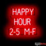 HAPPY HOUR 2-5  M-F Sign