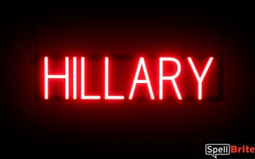 Hillary Lettering Apoya a Hillary Clinton con una HILLARY ultrabrillante Letrero