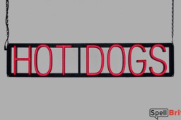 HOT DOGS LED signs that look like neon signage for your restaurant
