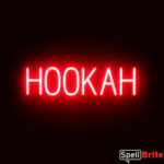 HOOKAH sign, featuring LED lights that look like neon HOOKAH signs