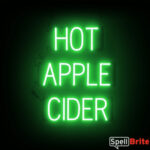 HOT APPLE CIDER Letrero, con luces LED que parecen de neón HOT APPLE CIDER Letreros