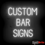 BAR sign, featuring LED lights that look like neon BAR signs