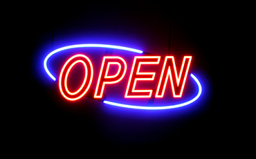 Super-Bright LED Open Sign with 12 Premium LED Animations