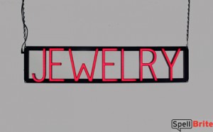 JEWELRY LED signage that is an alternative to neon signs for your shop