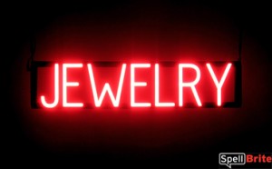JEWELRY LED signage that is an alternative to neon illuminated signs for your business