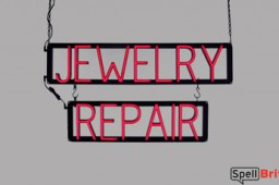JEWELRY REPAIR LED sign that looks like neon signs for your shop