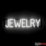 JEWELRY sign, featuring LED lights that look like neon JEWELRY signs