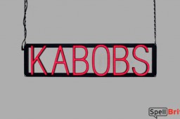 KABOBS LED signs that look like neon signs that use changeable letters to make custom signs