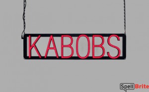 KABOBS LED signs that look like neon signs that uses changeable letters to make custom signs