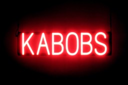 KABOBS lighted LED signs that look like a neon sign for your business