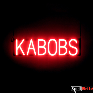 KABOBS lighted LED signs that look like a neon sign for your business
