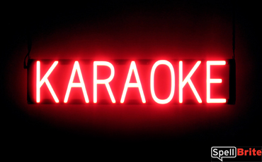 KARAOKE LED illuminated signs that look like a neon sign for your business