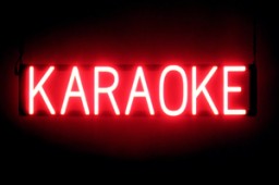 KARAOKE LED signs that look like a illuminated neon sign for your bar