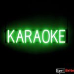 KARAOKE sign, featuring LED lights that look like neon KARAOKE signs