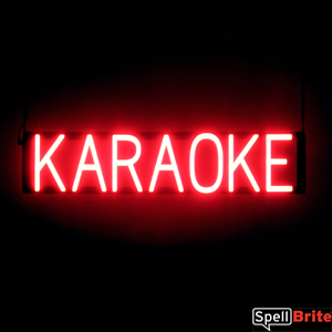 KARAOKE LED signs that look like a illuminated neon sign for your bar
