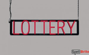 LOTTERY LED signs that look like a neon sign for your convenience store