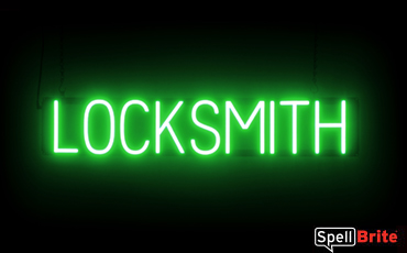 Locksmith sign, featuring LED lights that look like neon Locksmith signs
