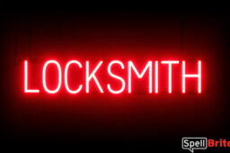 Locksmith sign, featuring LED lights that look like neon Locksmith signs