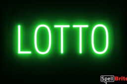 LOTTO Sign – SpellBrite’s LED Sign Alternative to Neon LOTTO Signs for Businesses in Green