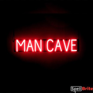 MAN CAVE LED lighted signs that use interchangeable letters to make custom signs for your home