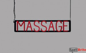 MASSAGE LED signs that are an alternative to neon signs for your salon
