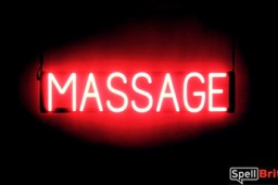 MASSAGE LED sign that is an alternative to glow neon signs for your business