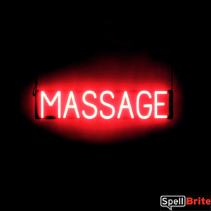 MASSAGE LED lighted signs that look like a neon sign for your business