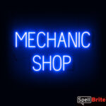 MECHANIC SHOP Letrero, con luces LED que parecen de neón MECHANIC SHOP Letreros
