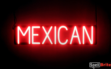 BRAND NEW "MEXICAN CUISINE" 27x15x1 OVAL ANIMATED & FLASHING LED SIGN 24545 