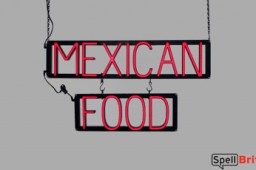 MEXICAN FOOD LED signs that look like neon signage for your restaurant