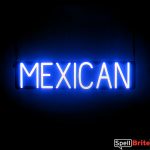 MEXICAN sign, featuring LED lights that look like neon MEXICAN signs