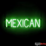 MEXICAN sign, featuring LED lights that look like neon MEXICAN signs