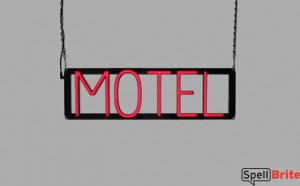 MOTEL LED signage that is an alternative to neon signs for your business