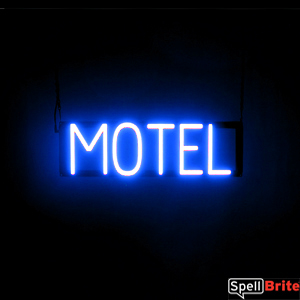 MOTEL LED Sign in Red, Neon Look
