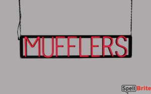 MUFFLERS LED signs that are an alternative to neon signs for your auto shop