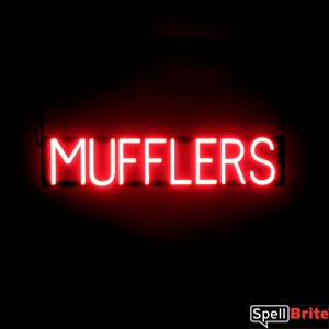 MUFFLERS LED illuminated signs that are an alternative to neon signs for your auto shop