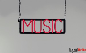 MUSIC LED sign that is an alternative to neon signs for your bar