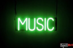 MÚSICA Letrero, con luces LED que parecen de neón MÚSICA Letreros