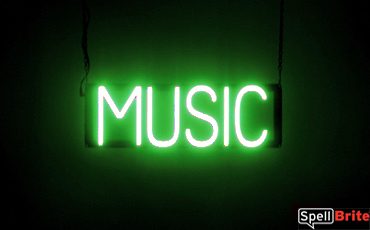 MÚSICA Letrero, con luces LED que parecen de neón MÚSICA Letreros