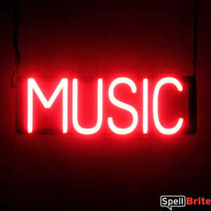 MUSIC LED signs that look like a neon glow sign for your business