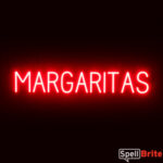 MARGARITAS Sign – SpellBrite’s LED Sign Alternative to Neon MARGARITAS Signs for Restaurants in Red