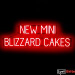 NEW MINI BLIZZARD CAKES Sign
