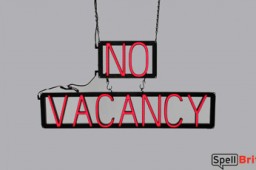 NO VACANCY LED signs that are an alternative to neon signs for your hotel or motel