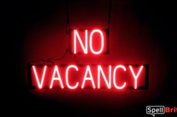 NO VACANCY LED sign that looks like neon illuminated signs for your hotel or motel