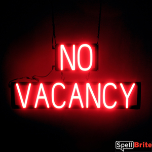 NO VACANCY Sign