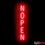 NOPEN sign, featuring LED lights that look like neon NOPEN signs