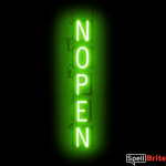 NOPEN sign, featuring LED lights that look like neon NOPEN signs