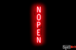 NOPEN sign, featuring LED lights that look like neon NOPEN signs