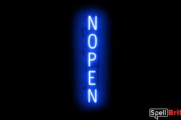NOPEN sign, featuring LED lights that look like neon NOPEN signs