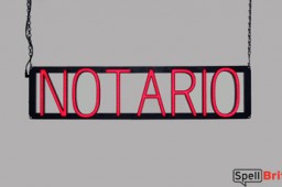 NOTARIO Signs | SpellBrite LED - better than Neon